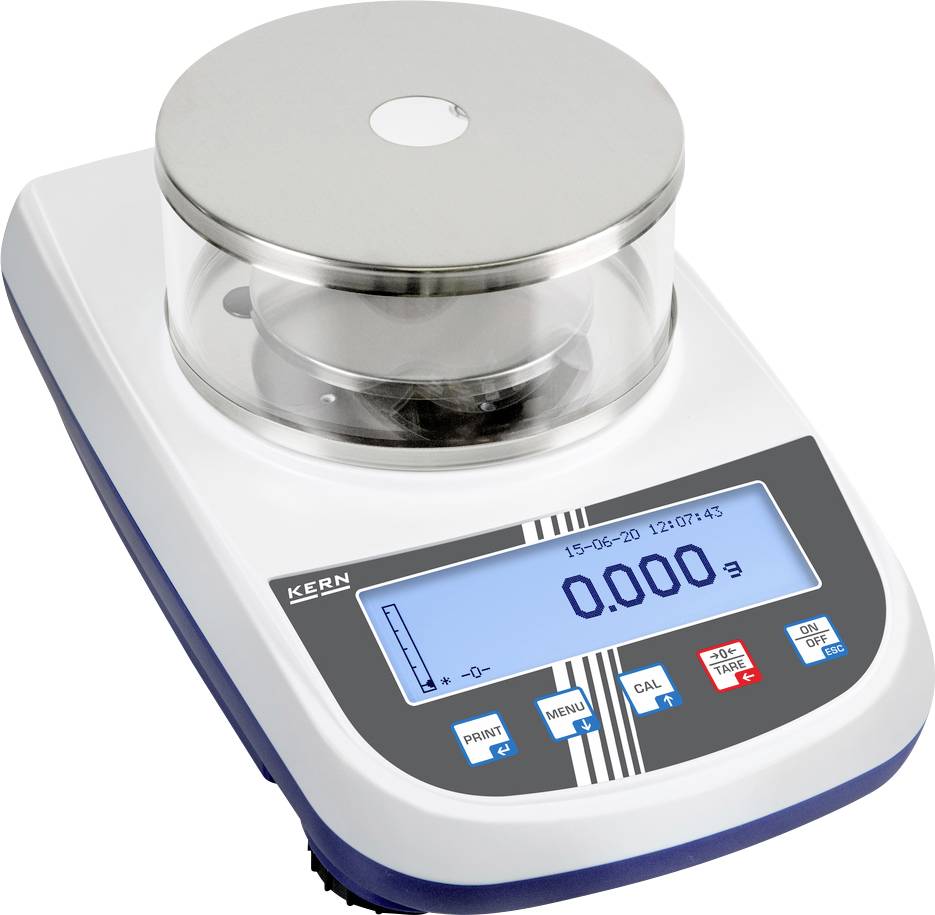 image-8388.jpg Kern PLJ 1200-3A Präzisionswaage Wägebereich (max.) 1.2 kg Ablesbarkeit 0.001 g über Steckernetzteil Silber – Bild 1