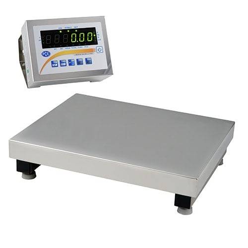 image-8438.jpg PCE Instruments Plattformwaage PCE-SD 300SST C bis 300 kg |Ablesbarkeit 100 g |Eichwert 100 g |600 x 500 mm |Edelstahl – Bild 1
