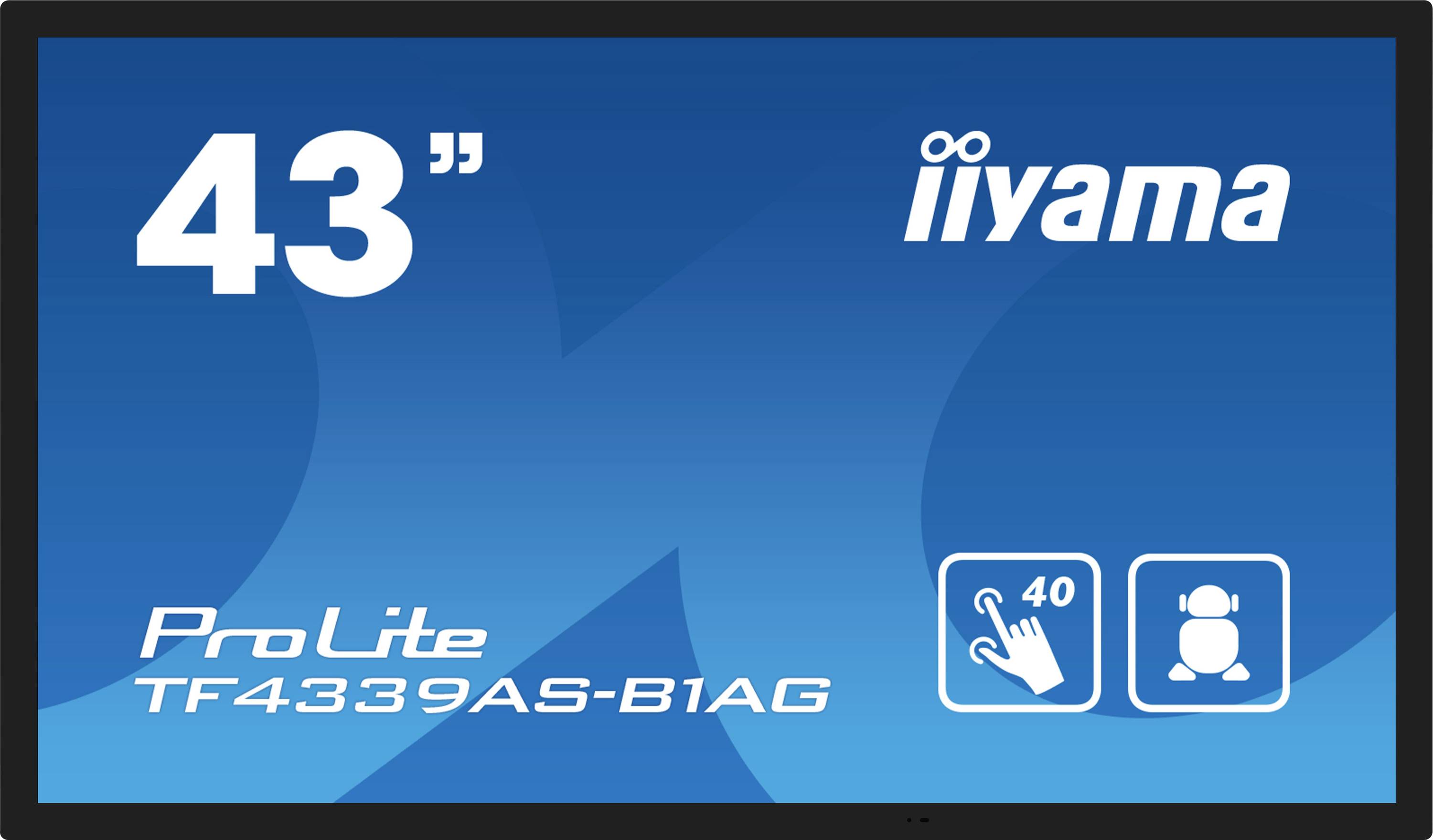 image-8544.jpg Iiyama ProLite TF4339AS-B1AG Digital Signage Display EEK: F (A - G) 108 cm 42.5 Zoll 3840 x 2160 Pixel 24/7 – Bild 1