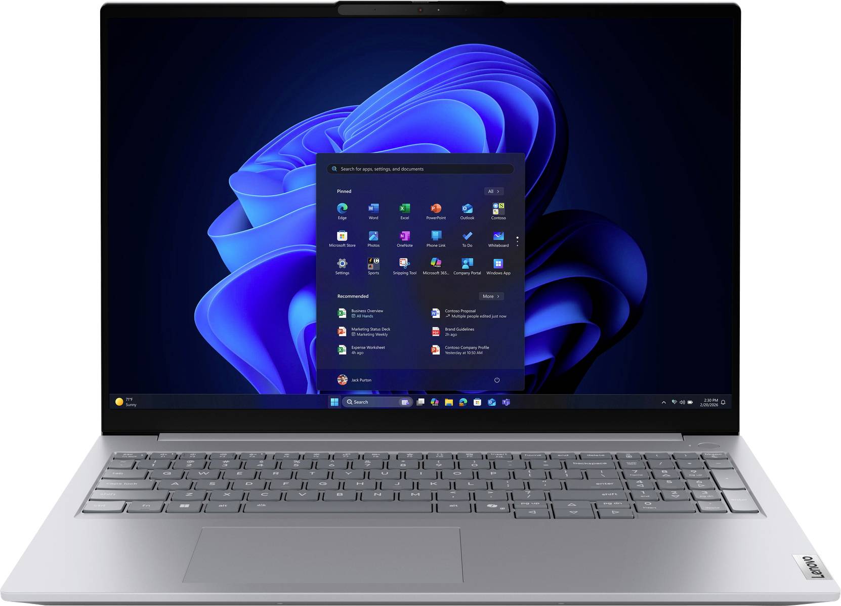 image-8715.jpg Lenovo Notebook ThinkBook 16 G9 40.6 cm (16 Zoll) WUXGA AMD Ryzen 7 250 32 GB RAM 1 TB SSD Deutsch, QWERTZ AMD AMD Radeo – Bild 1