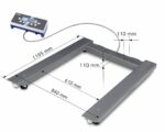 Kern UID 600K-1M Palettenwaage UID 600K-1M Wägebereich (max.) 600 kg Ablesbarkeit 200 g über Steckernetzteil Grau – Bild 2