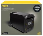 Aqiila S3000V2 Powerstation 50 Ah LiFePO 4 Schwarz, Gelb LED Taschenlampe – Bild 6