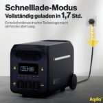 Aqiila S3000V2 Powerstation 50 Ah LiFePO 4 Schwarz, Gelb LED Taschenlampe – Bild 11
