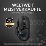 Logitech G502 Hero Gaming-Maus USB Optisch Schwarz 11 Tasten 16000 dpi Beleuchtet, Integrierter Profilspeicher, Gewichts – Bild 2