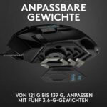 Logitech G502 Hero Gaming-Maus USB Optisch Schwarz 11 Tasten 16000 dpi Beleuchtet, Integrierter Profilspeicher, Gewichts – Bild 4