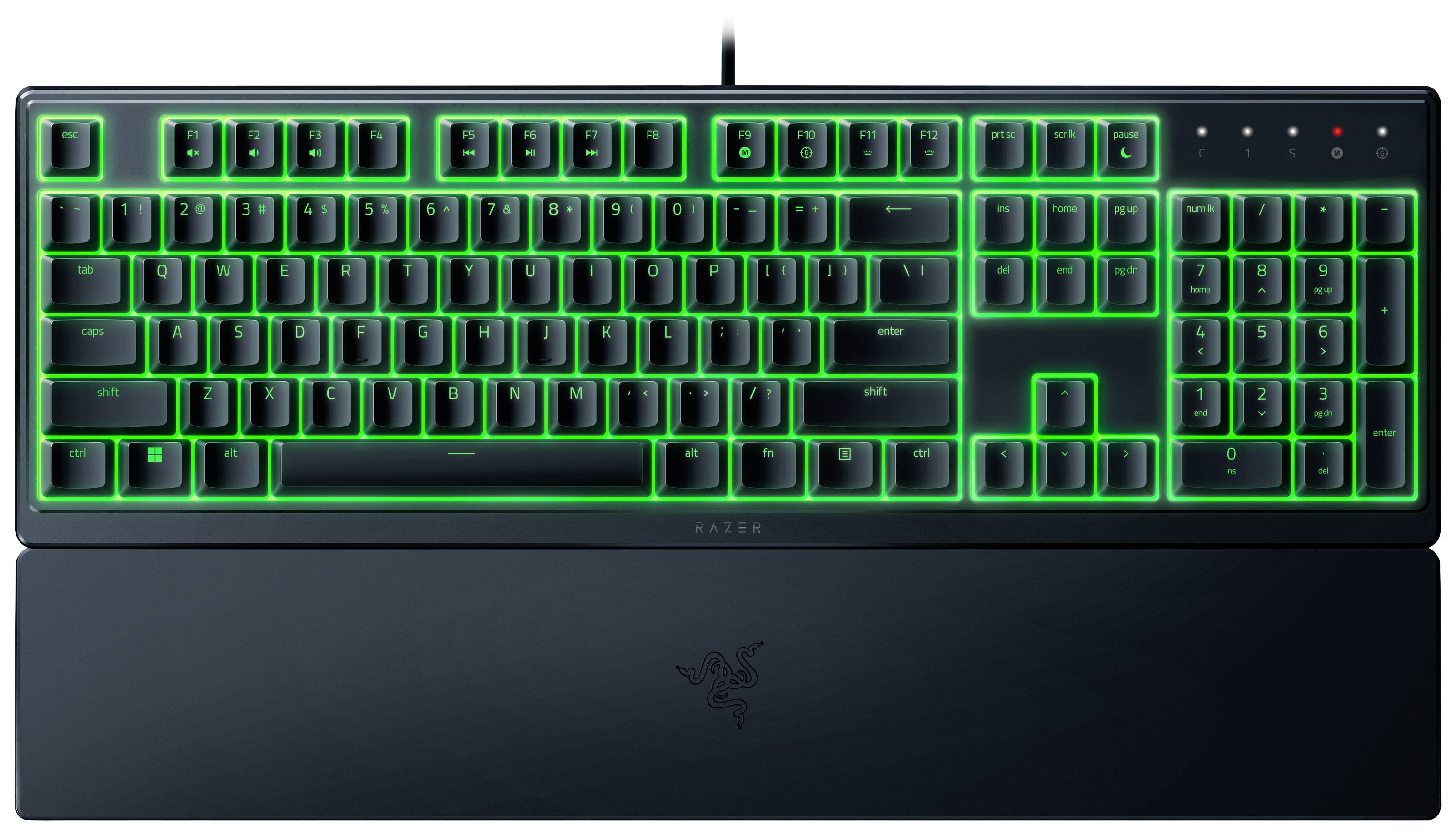 image-9288.jpg RAZER Ornata V3 X Kabelgebunden Gaming-Tastatur Deutsch, QWERTZ Schwarz Beleuchtet, Handballenauflage, Vollständig anpas – Bild 1