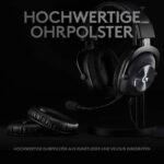 Logitech Gaming G Pro X Over Ear Headset kabelgebunden 7.1 Surround Schwarz Mikrofon-Rauschunterdrückung, Noise Cancelli – Bild 3