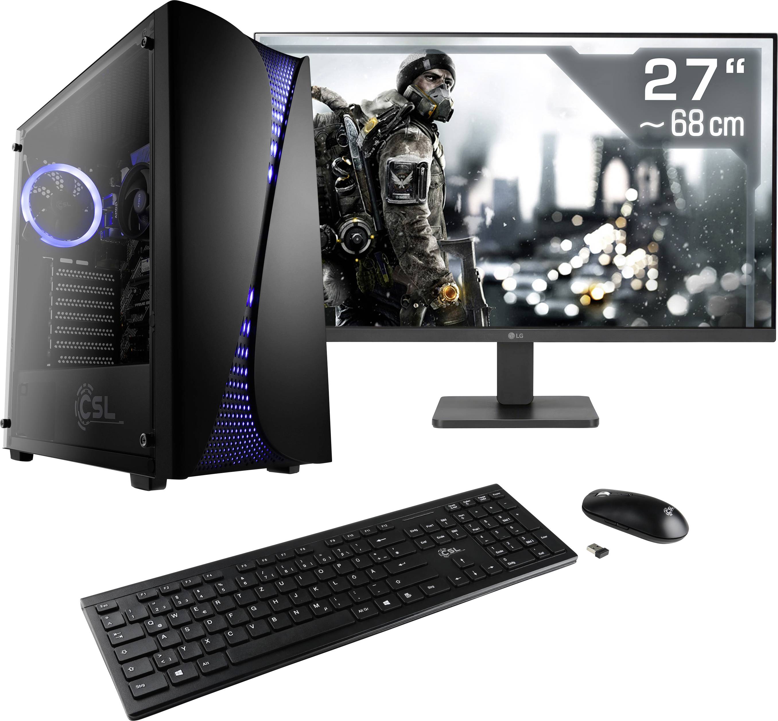 image-9448.jpg CSL Computer Gaming PC M11260H 68.6 cm (27 Zoll) Full HD AMD Ryzen 5 5600GT 16 GB RAM 1 TB SSD AMD Radeon™ Onboard Graph – Bild 1