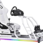 Thermaltake GR500 Snow Racing Simulator Cockpit Rennsitz Weiß
