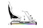 Thermaltake GR500 Snow Racing Simulator Cockpit Rennsitz Weiß – Bild 3