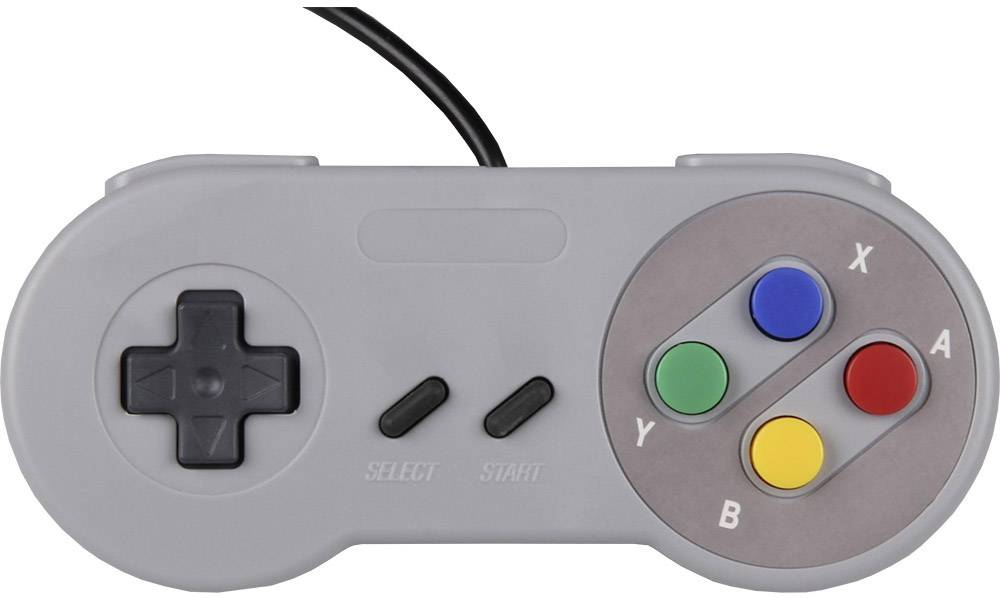 image-9516.jpg Joy-it Gamepad SNES Design Gamepad Raspberry Pi®, Universal Grau – Bild 1