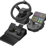 Logitech Gaming G Saitek Farm Sim Controller -N/A- EMEA Lenkrad PC Schwarz inkl. Pedale