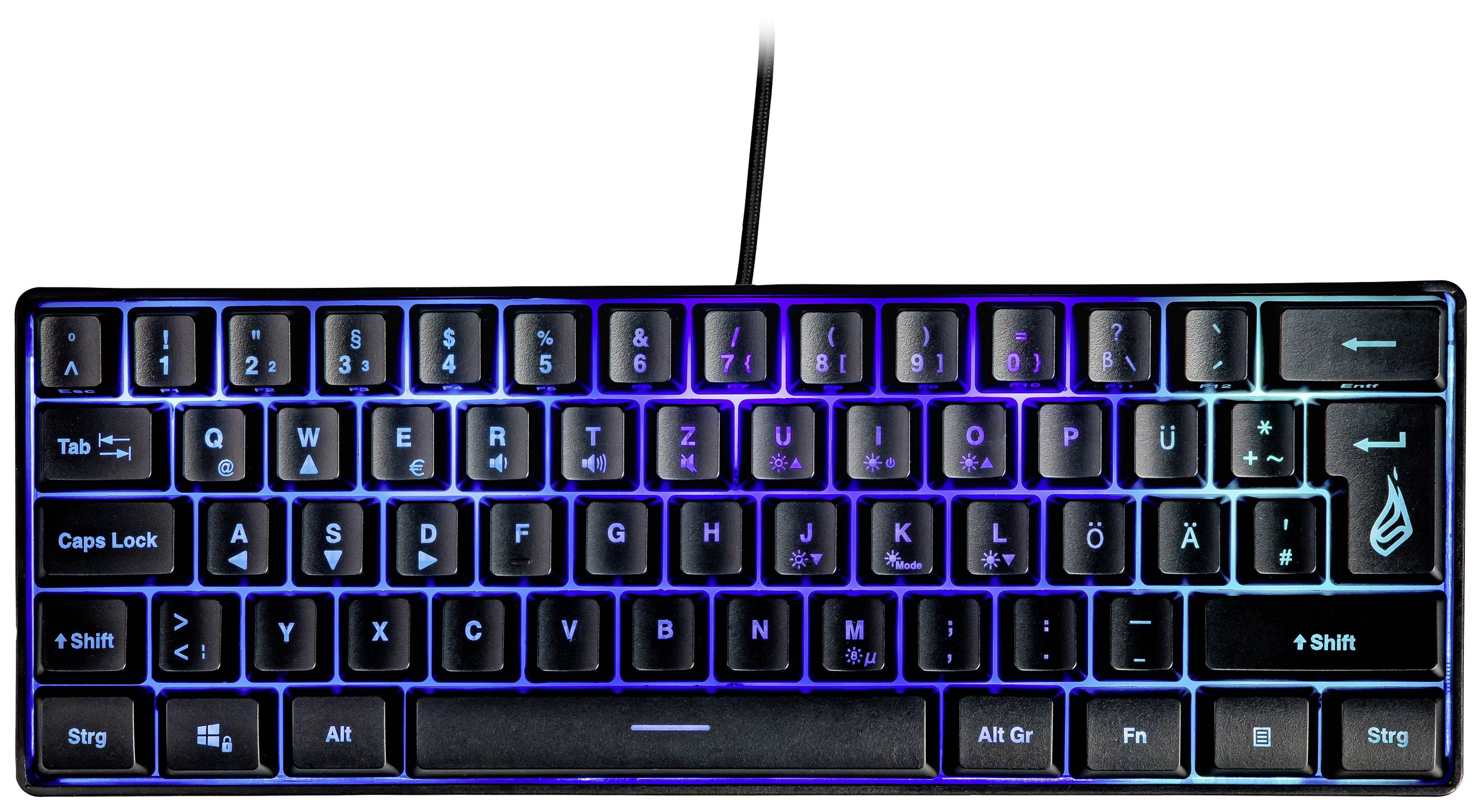 image-9572.jpg Surefire Gaming KingPin X1 Kabelgebunden, USB Gaming-Tastatur Deutsch, QWERTZ Schwarz Beleuchtet, Multimediatasten – Bild 1