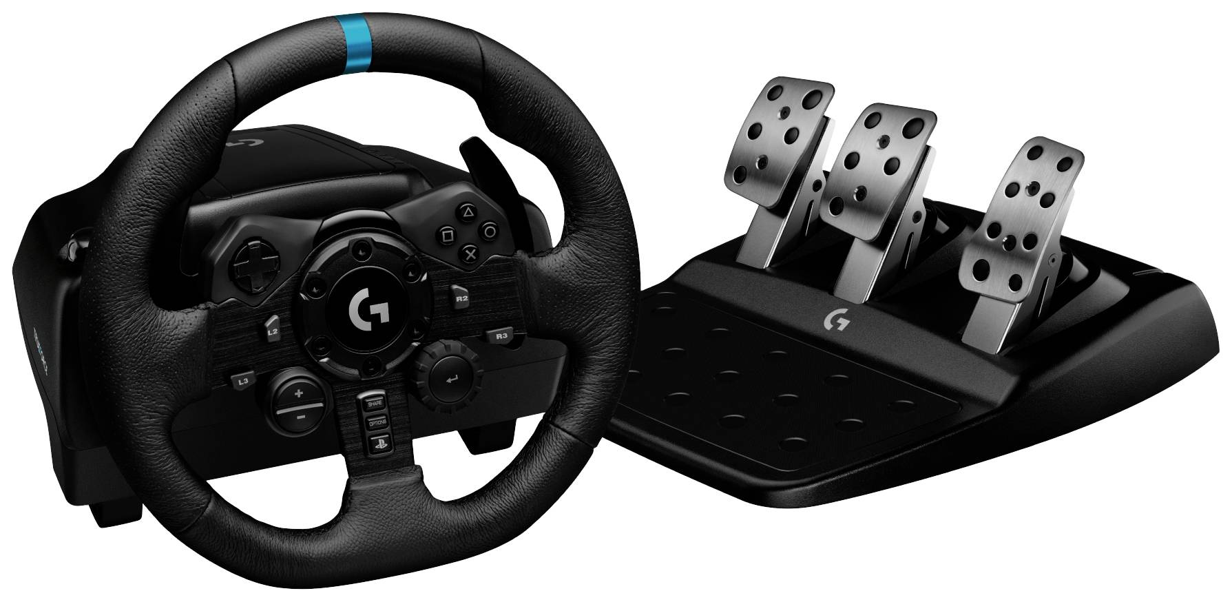 image-9673.jpg Logitech Gaming G923 Lenkrad USB PlayStation 5, PlayStation 4, PC Schwarz – Bild 1