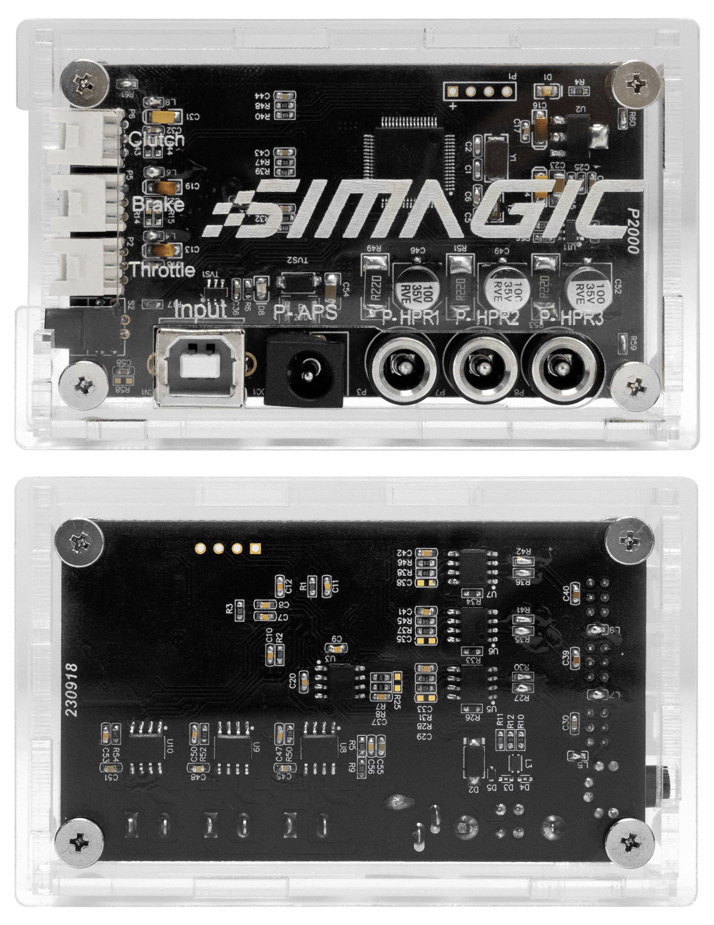 image-9733.jpg SIMAGIC S436 Haptik-Feedback-Kontrollbox USB-B PC Schwarz, Transparent – Bild 1