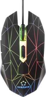 Renkforce RF-GM-120 Gaming-Maus USB Optisch Schwarz 6 Tasten 3600 dpi Beleuchtet – Bild 2