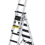 MUNK Günzburger Steigtechnik  033325 Aluminium Stufen-Mehrzweckleiter     28 kg
